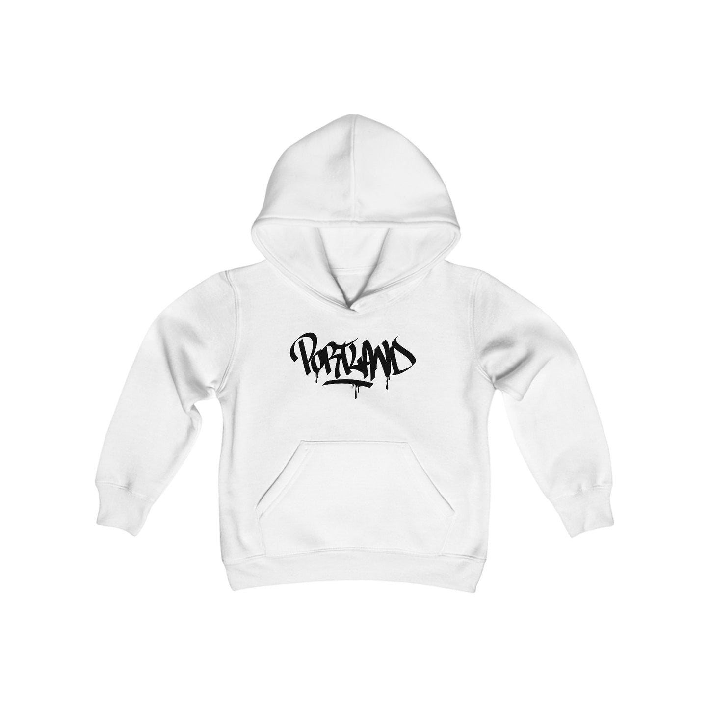 Kids Portland Black Letter Hoodie