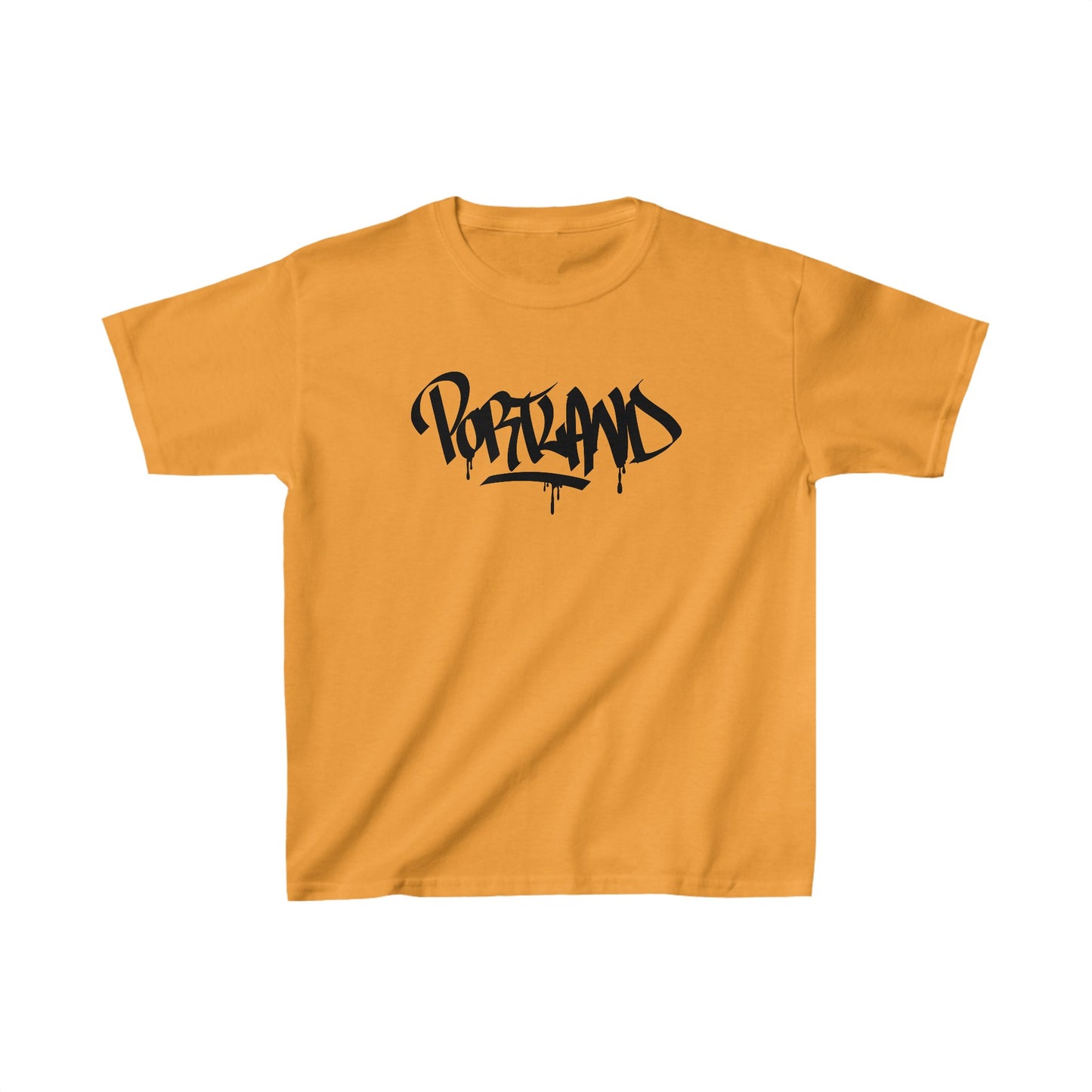 Kids Portland Black Letter T-Shirt