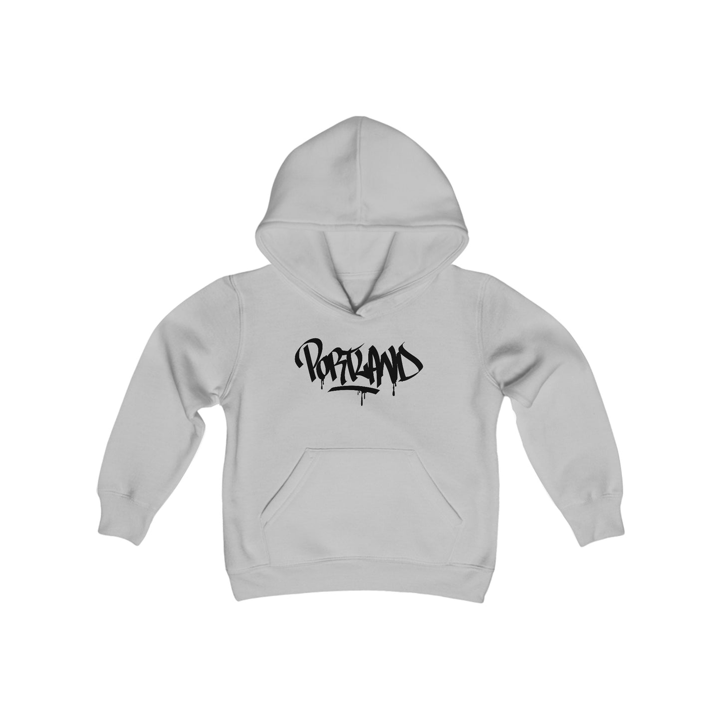 Kids Portland Black Letter Hoodie