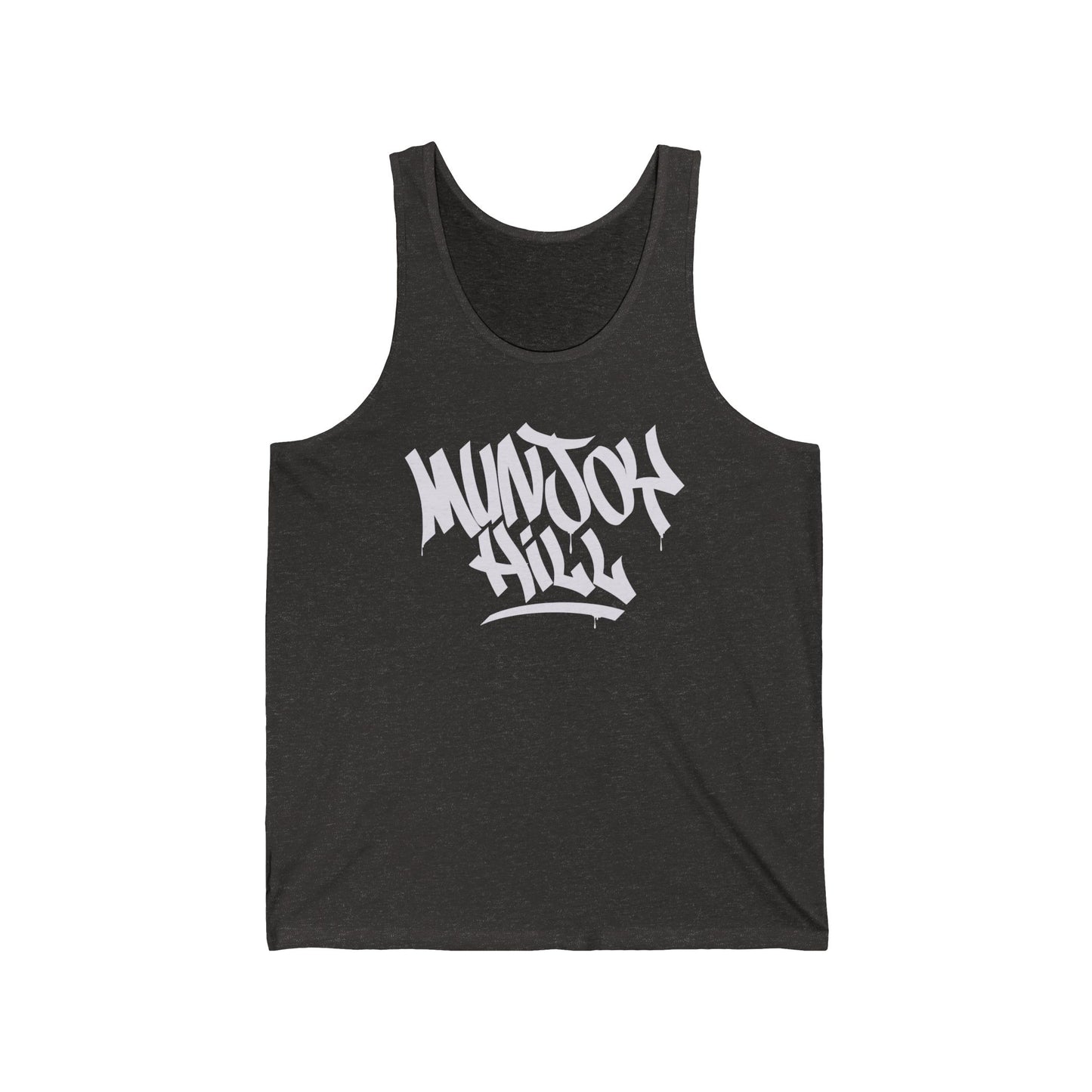 Unisex Munjoy Hill White Letter Tank