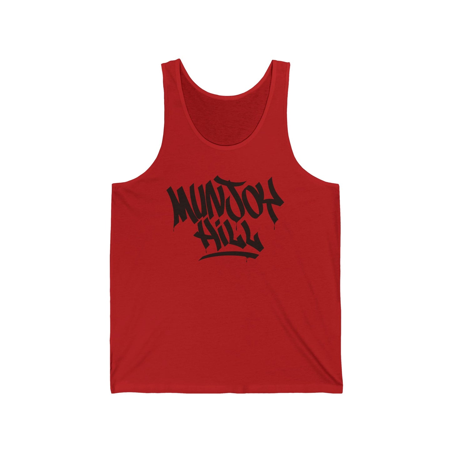 Unisex Munjoy Hill Black Letter Tank