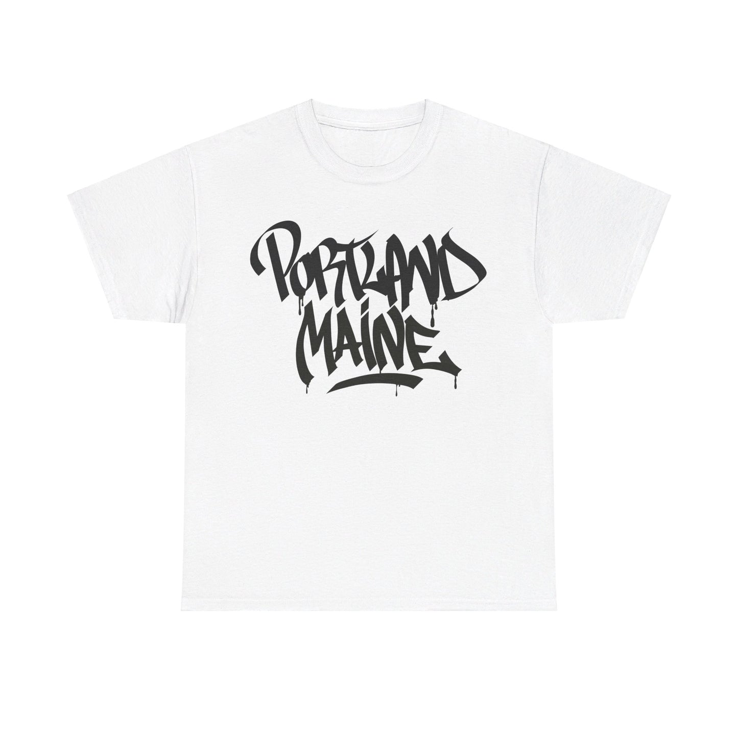 Portland Maine Black Letter T-Shirt