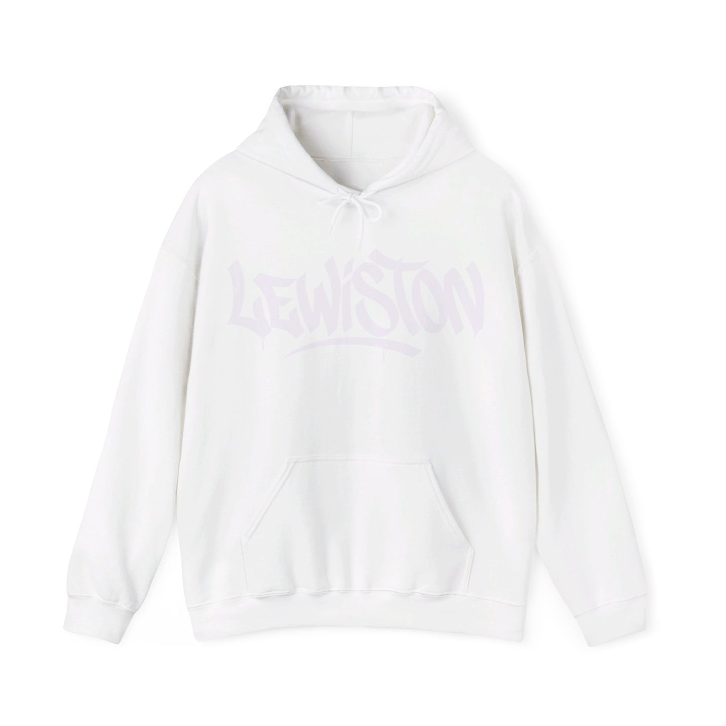 Lewiston White Letter Hoodie