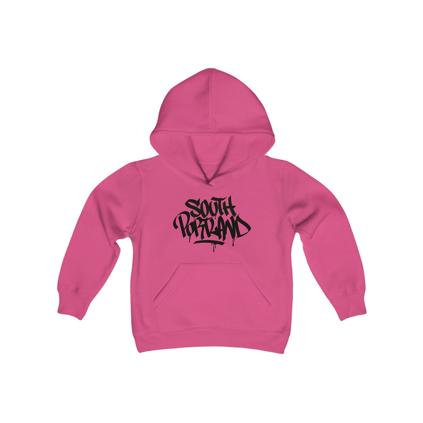 Kids South Portland Black Letter Hoodie