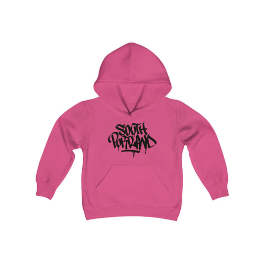 Kids South Portland Black Letter Hoodie