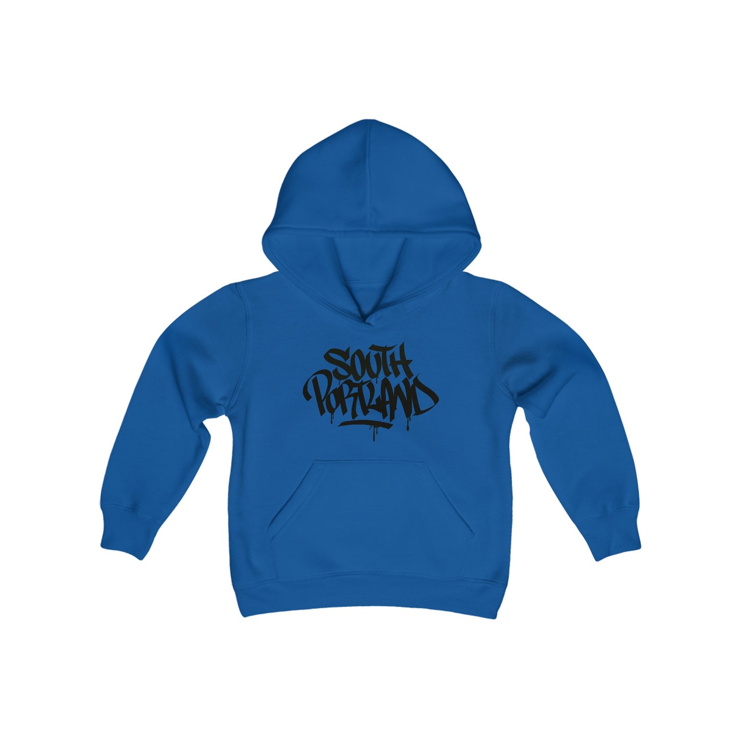 Kids South Portland Black Letter Hoodie