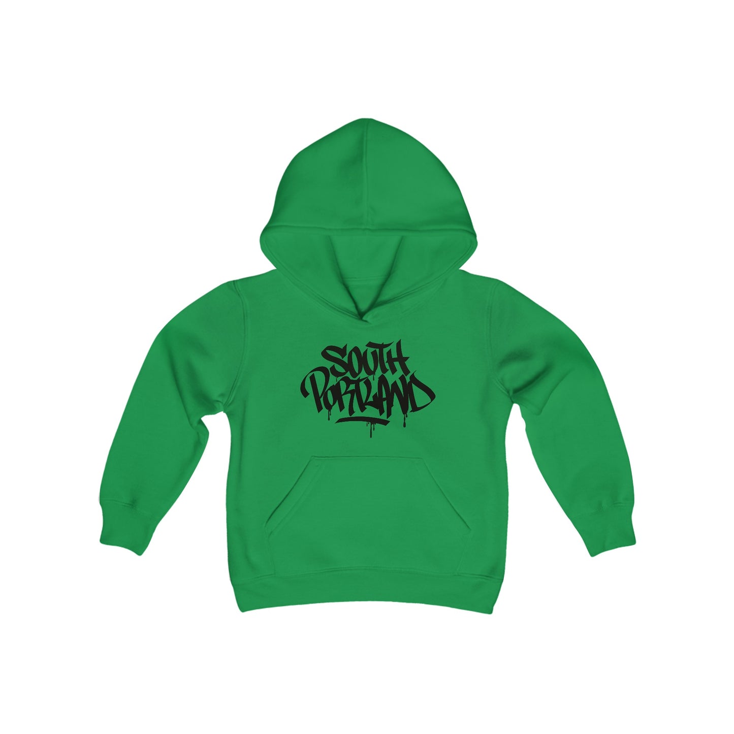 Kids South Portland Black Letter Hoodie