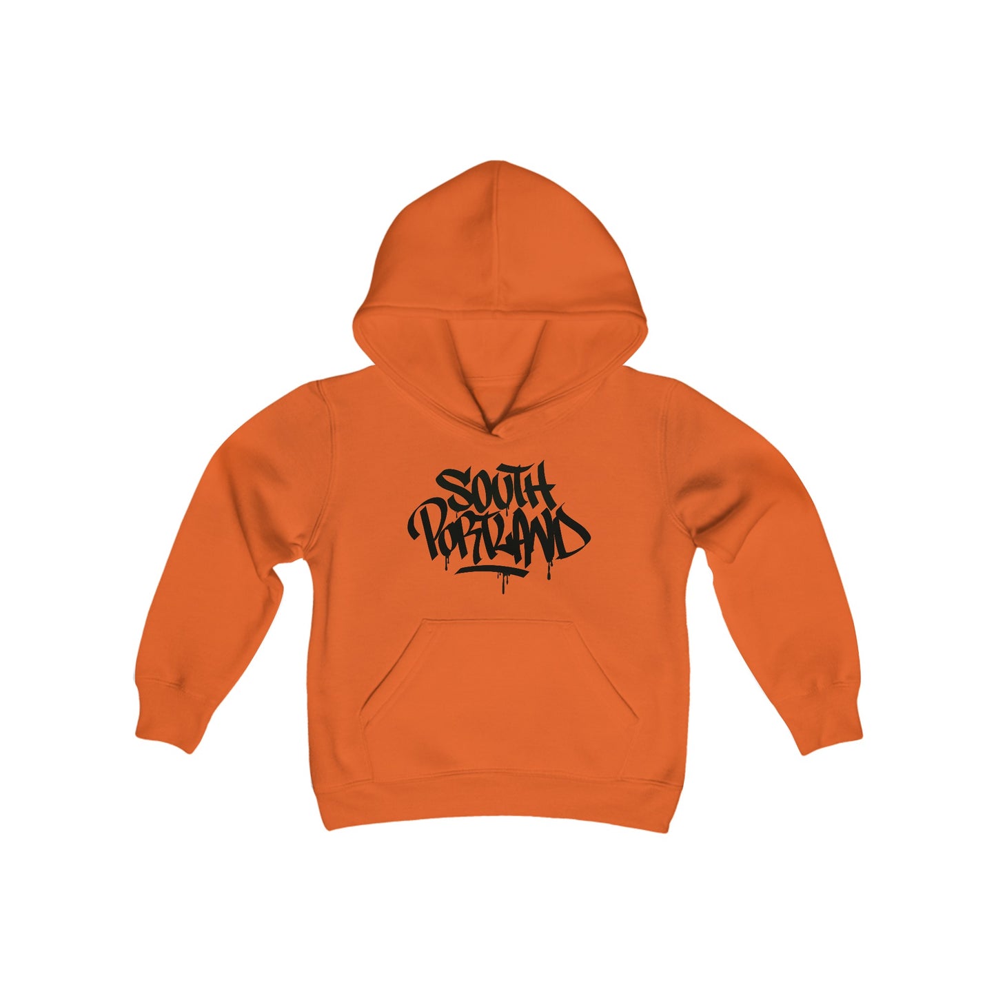 Kids South Portland Black Letter Hoodie