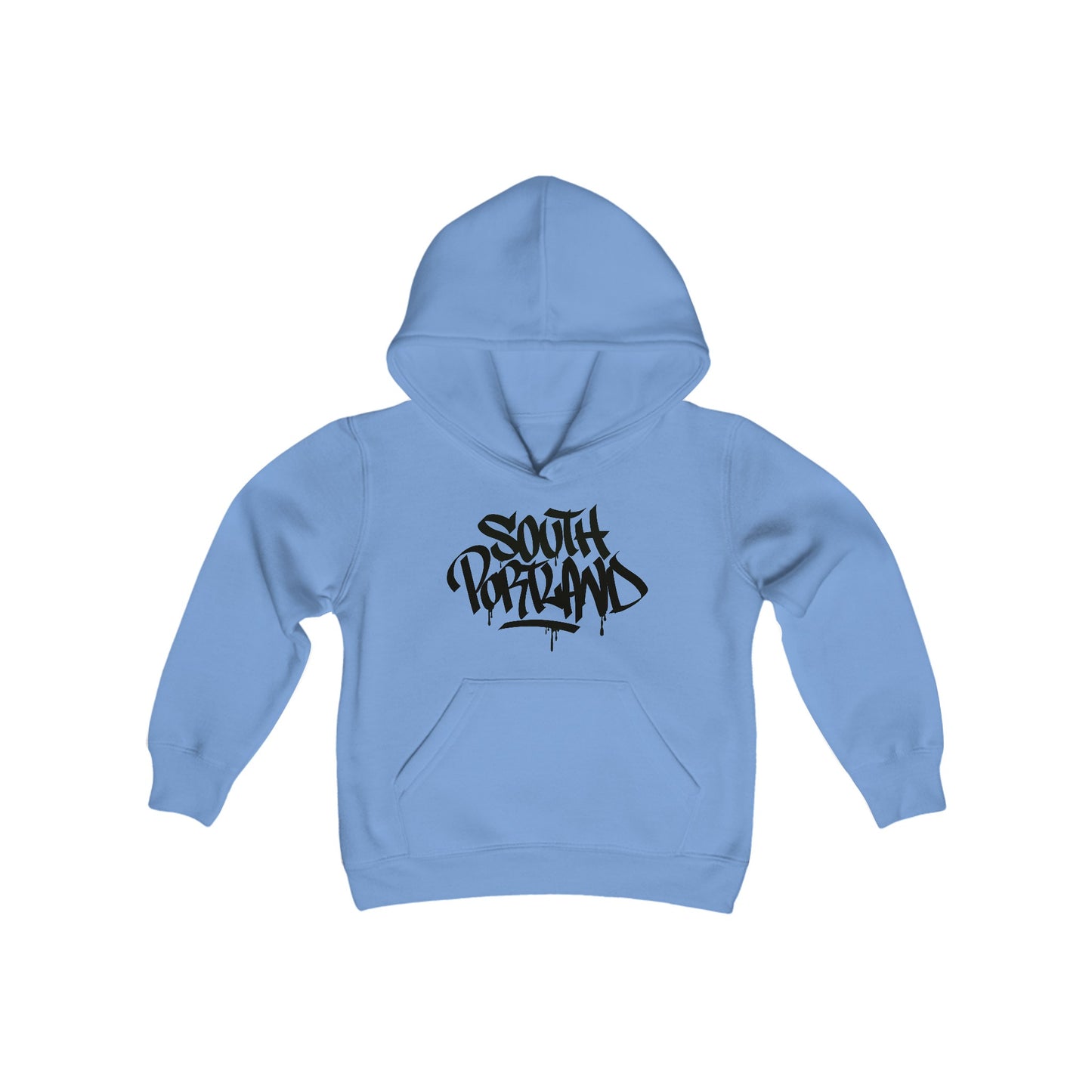 Kids South Portland Black Letter Hoodie