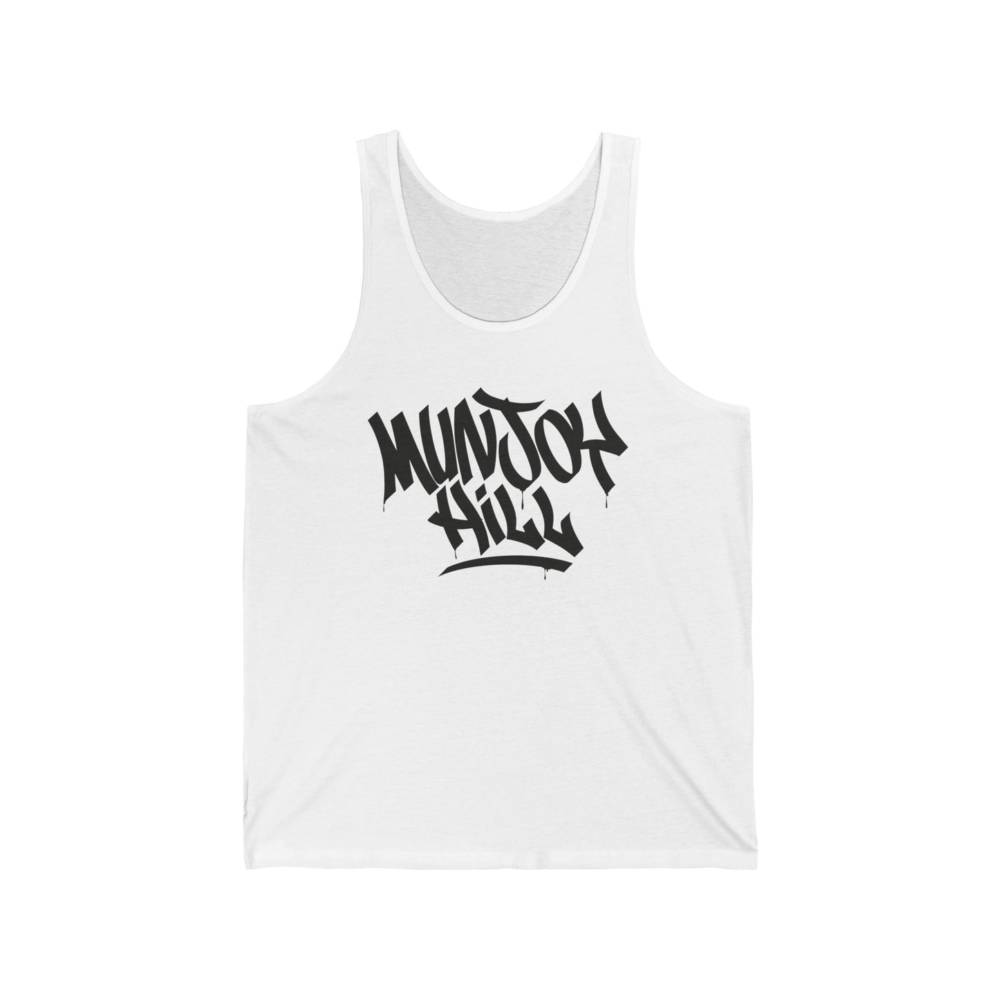 Unisex Munjoy Hill Black Letter Tank