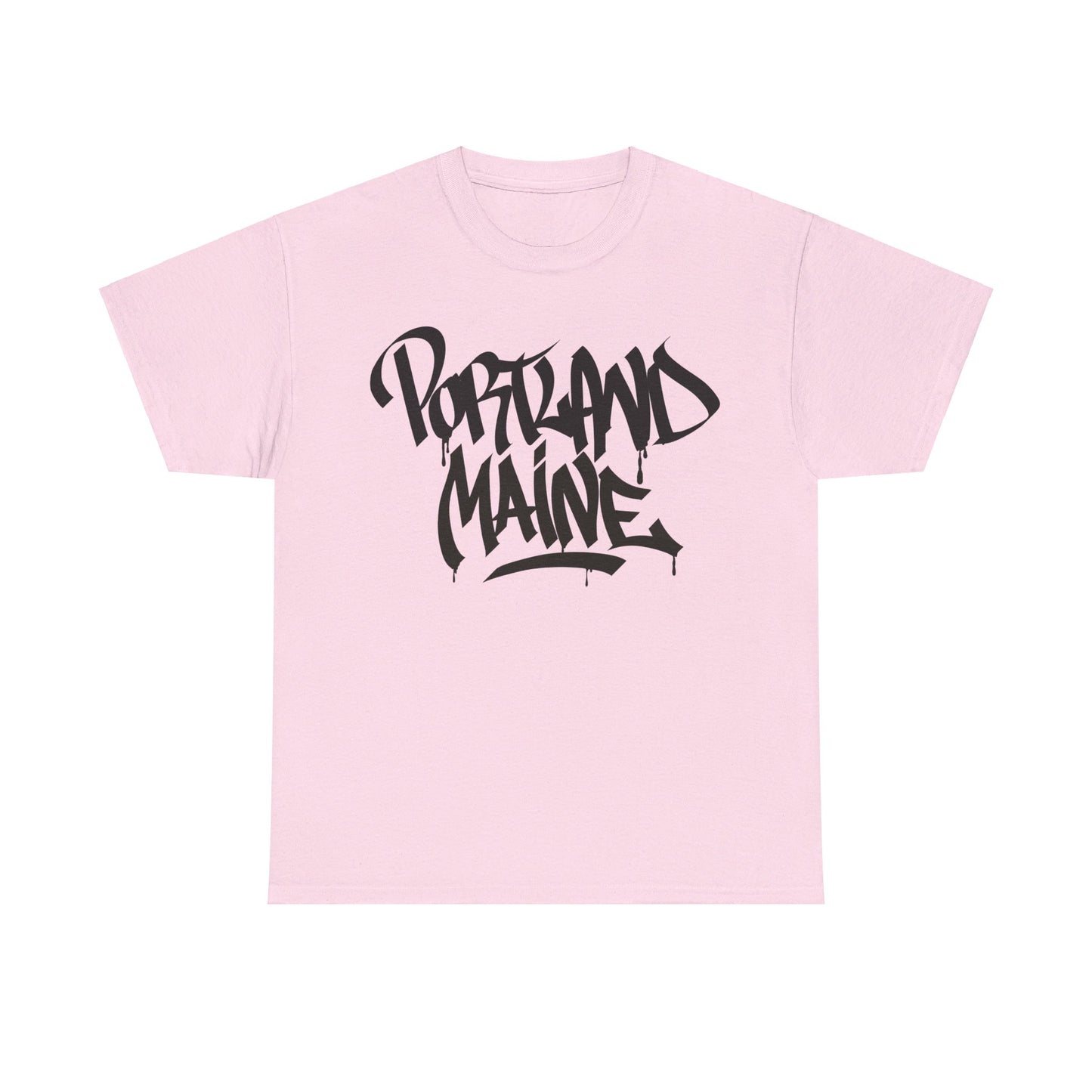 Portland Maine Black Letter T-Shirt