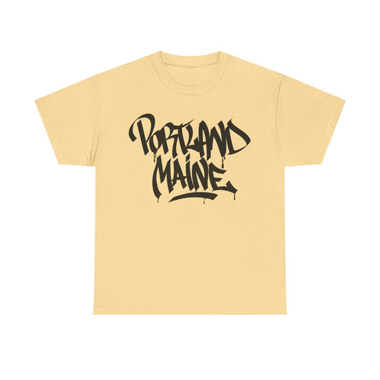 Portland Maine Black Letter T-Shirt