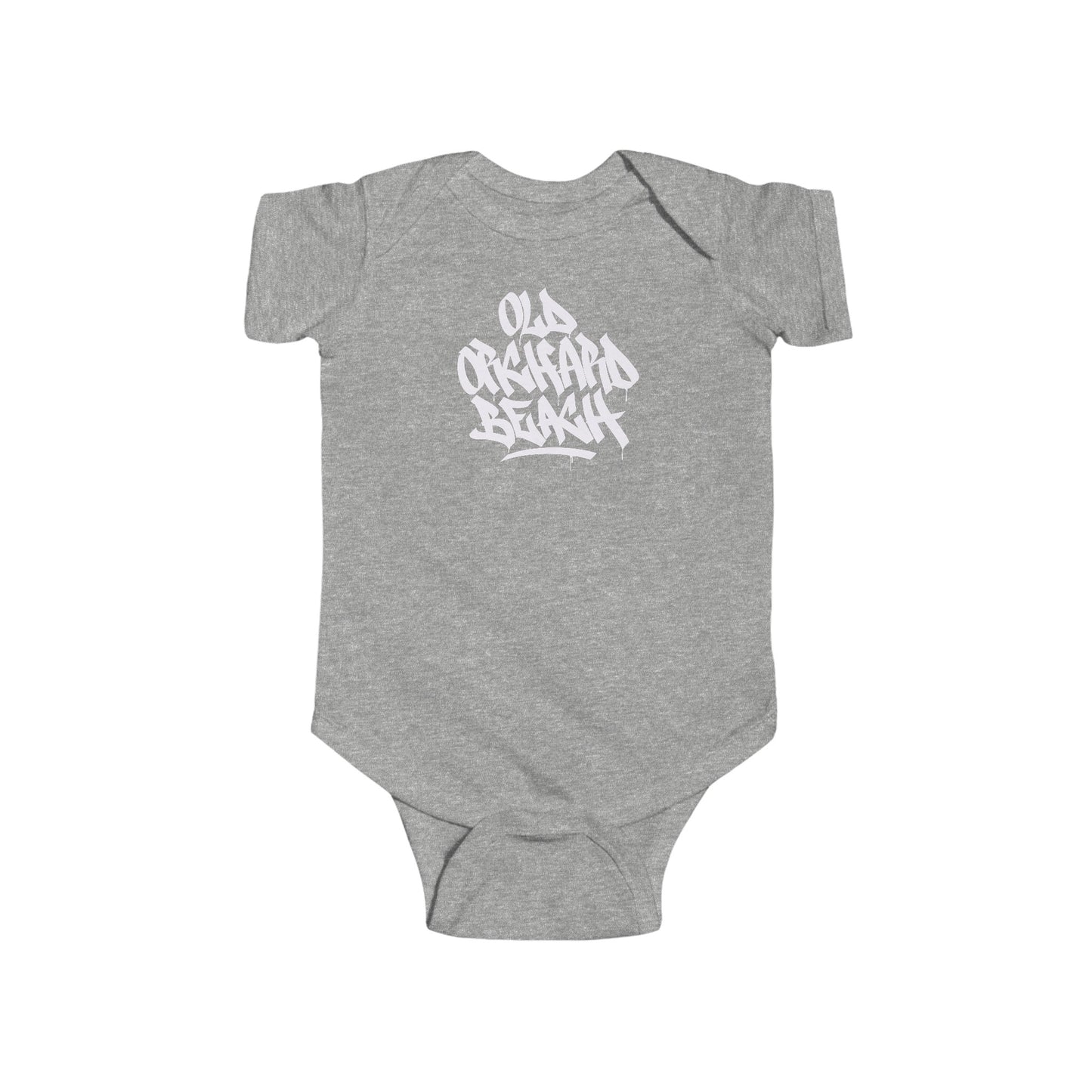 Infant Old Orchard Beach White Letter Bodysuit