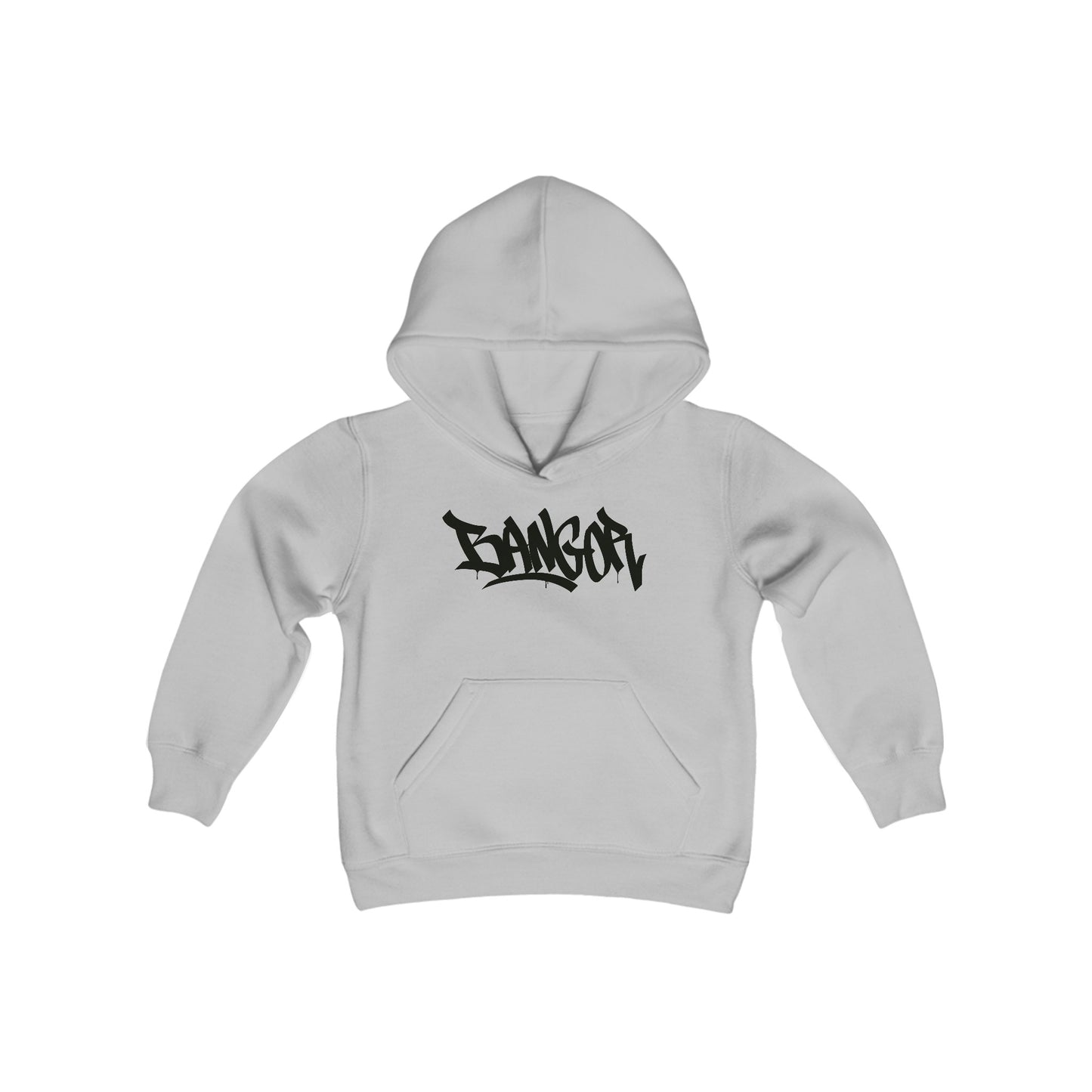 Kids Bangor Black Letter Hoodie