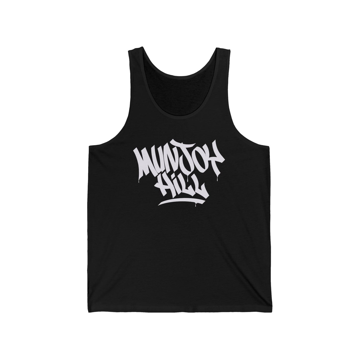 Unisex Munjoy Hill White Letter Tank