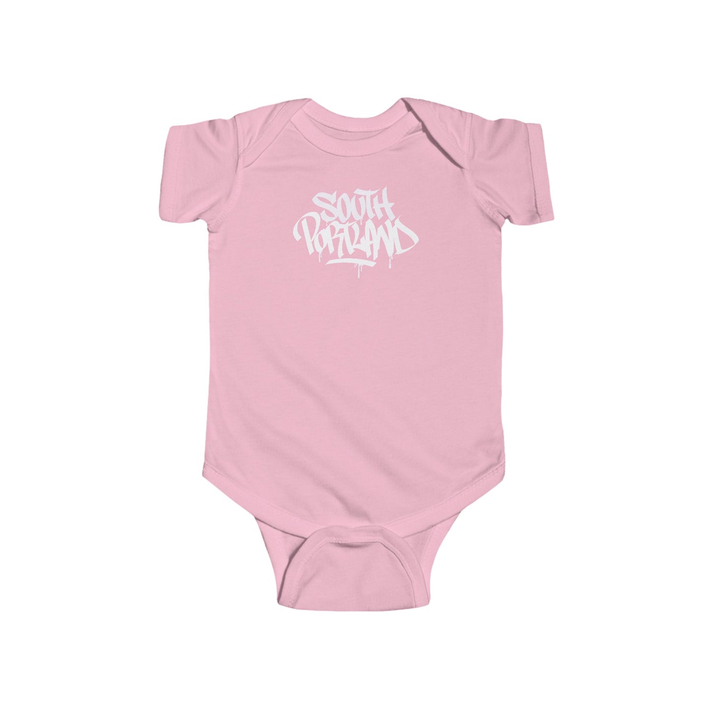 Infant South Portland White Letter Bodysuit