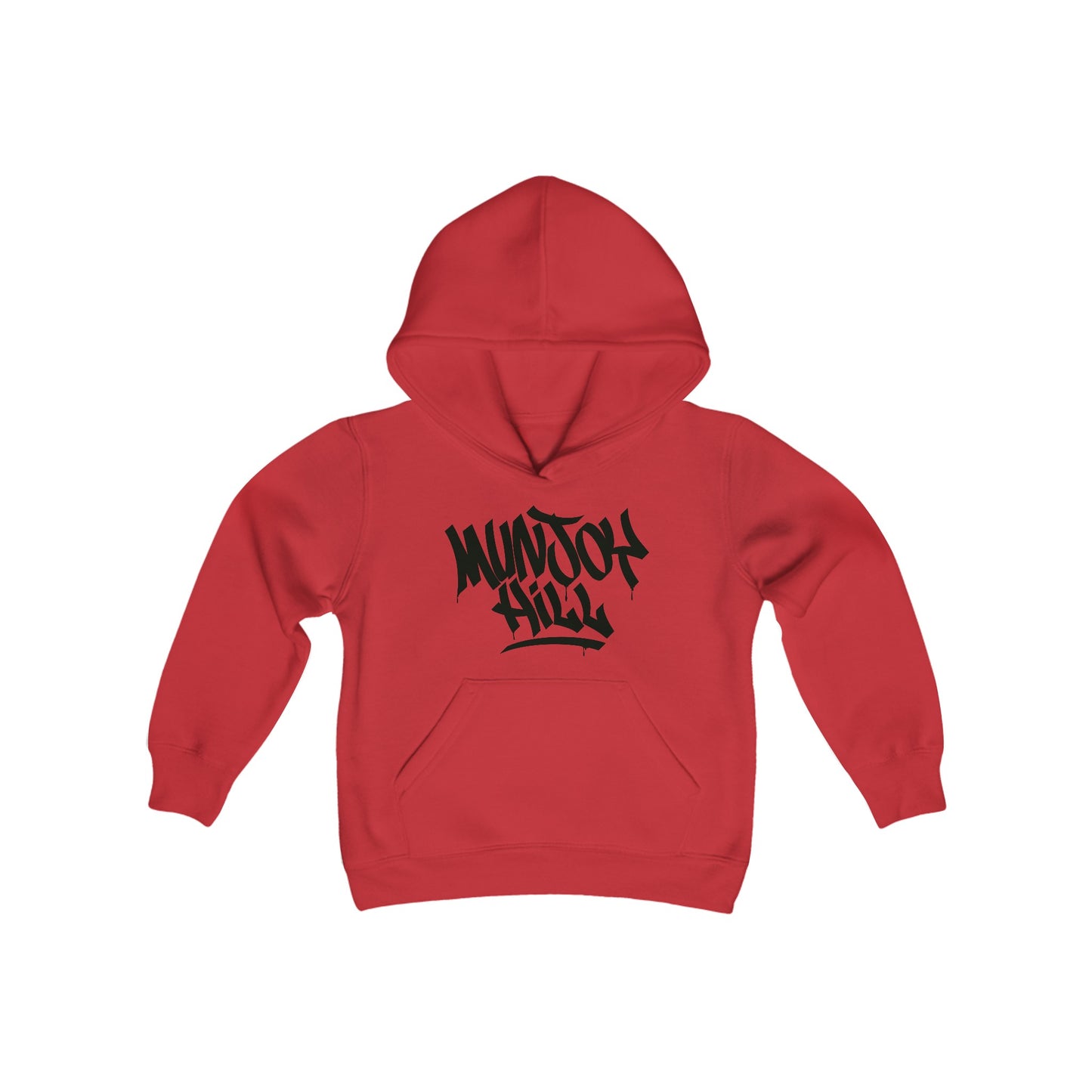 Kids Munjoy Hill Black Letter Hoodie