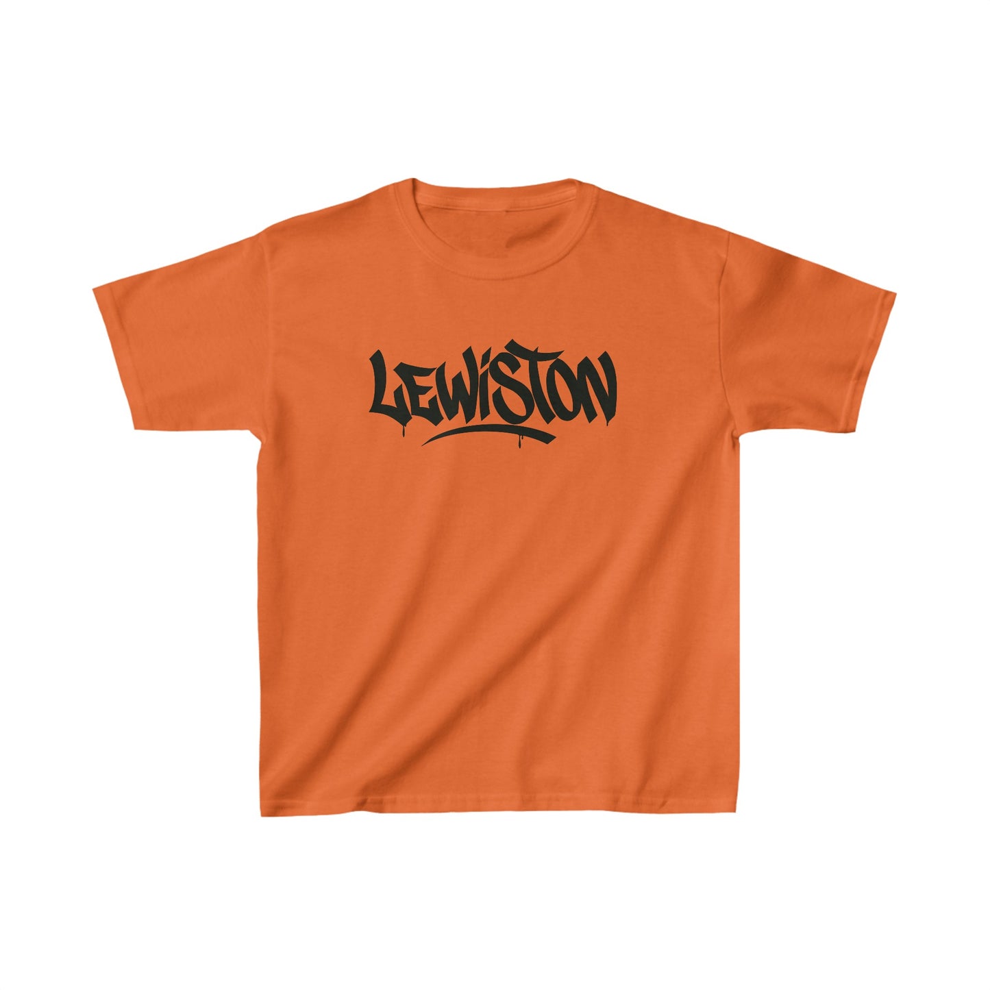 Kids Lewiston Black Letter T-Shirt