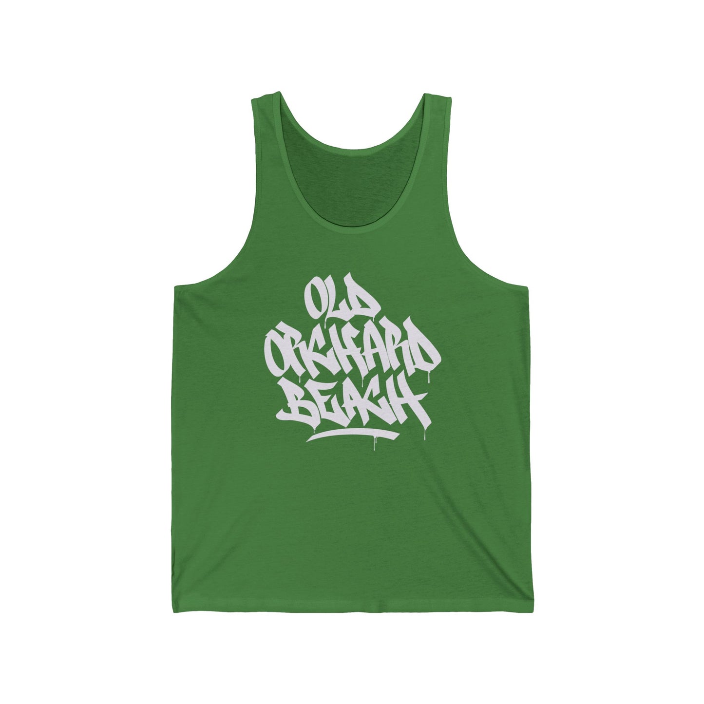 Unisex Old Orchard Beach White Letter Tank