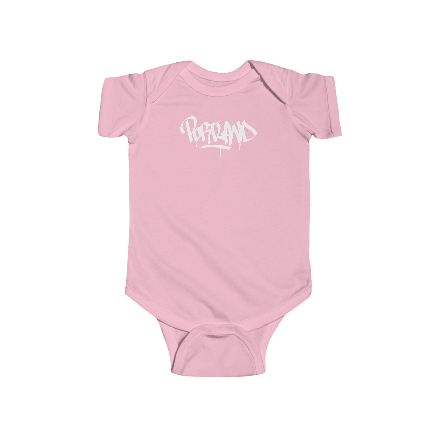 Infant Portland White Letter Bodysuit