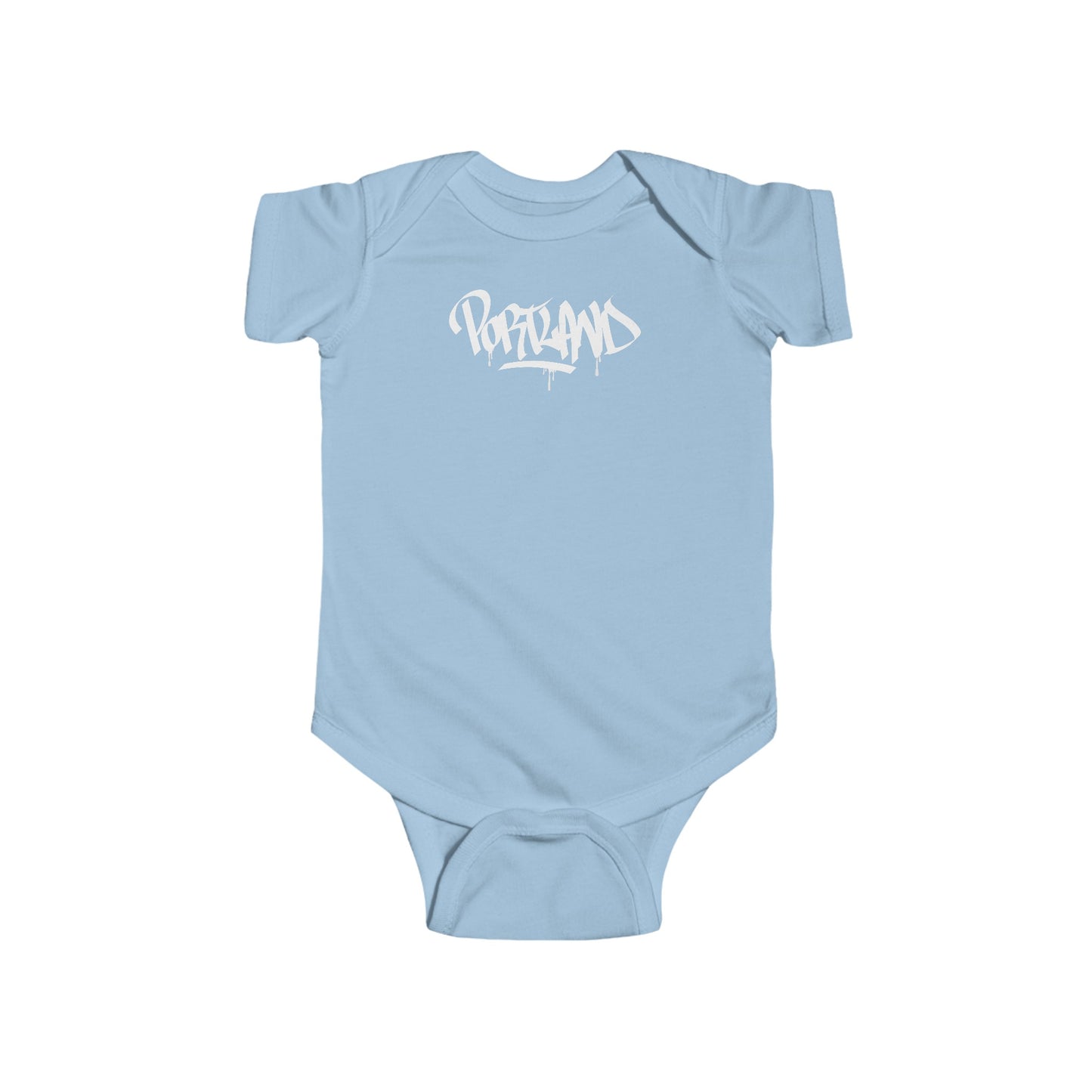 Infant Portland White Letter Bodysuit