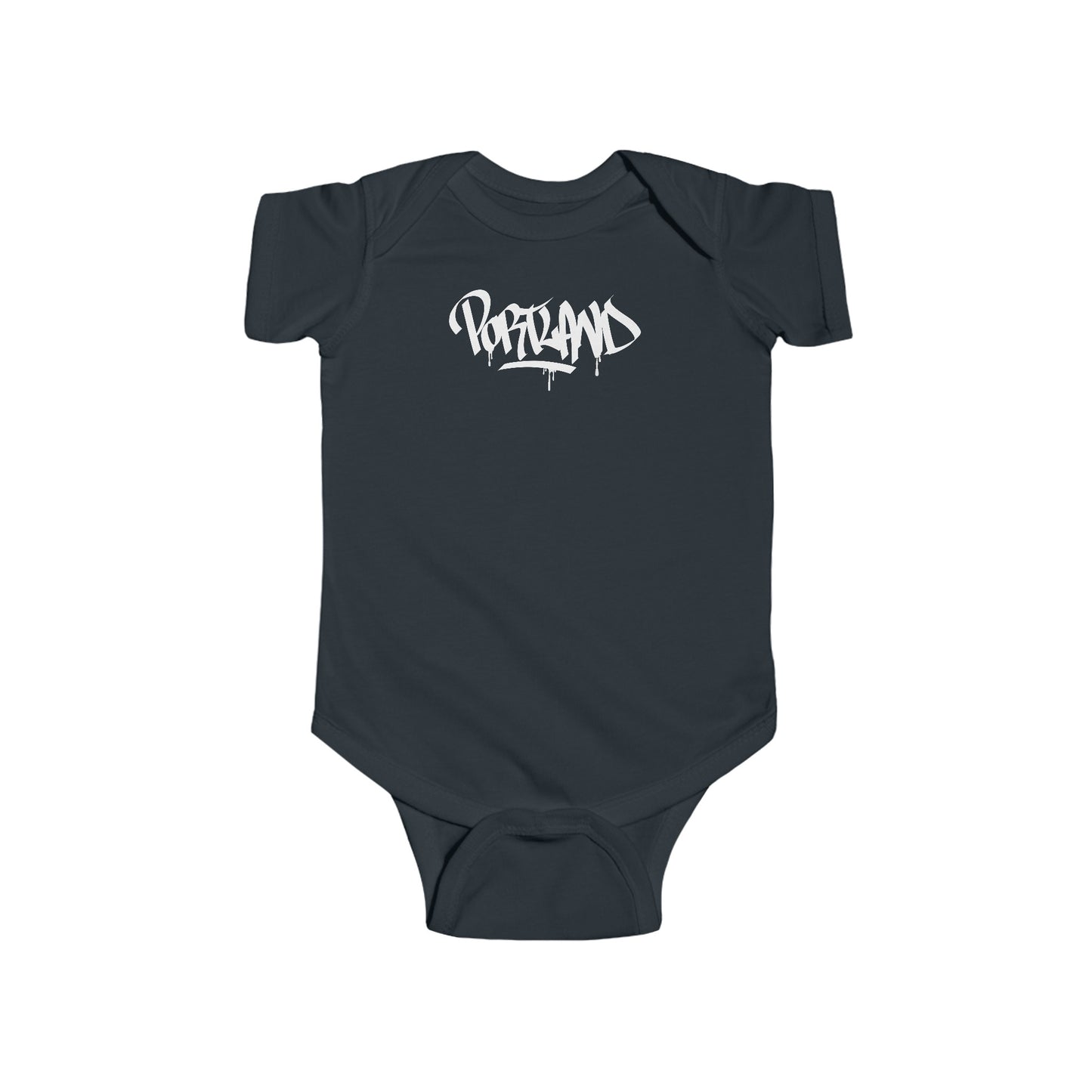 Infant Portland White Letter Bodysuit