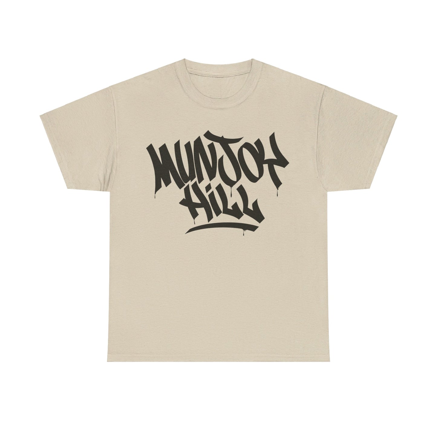 Munjoy Hill Black Letter T-Shirt