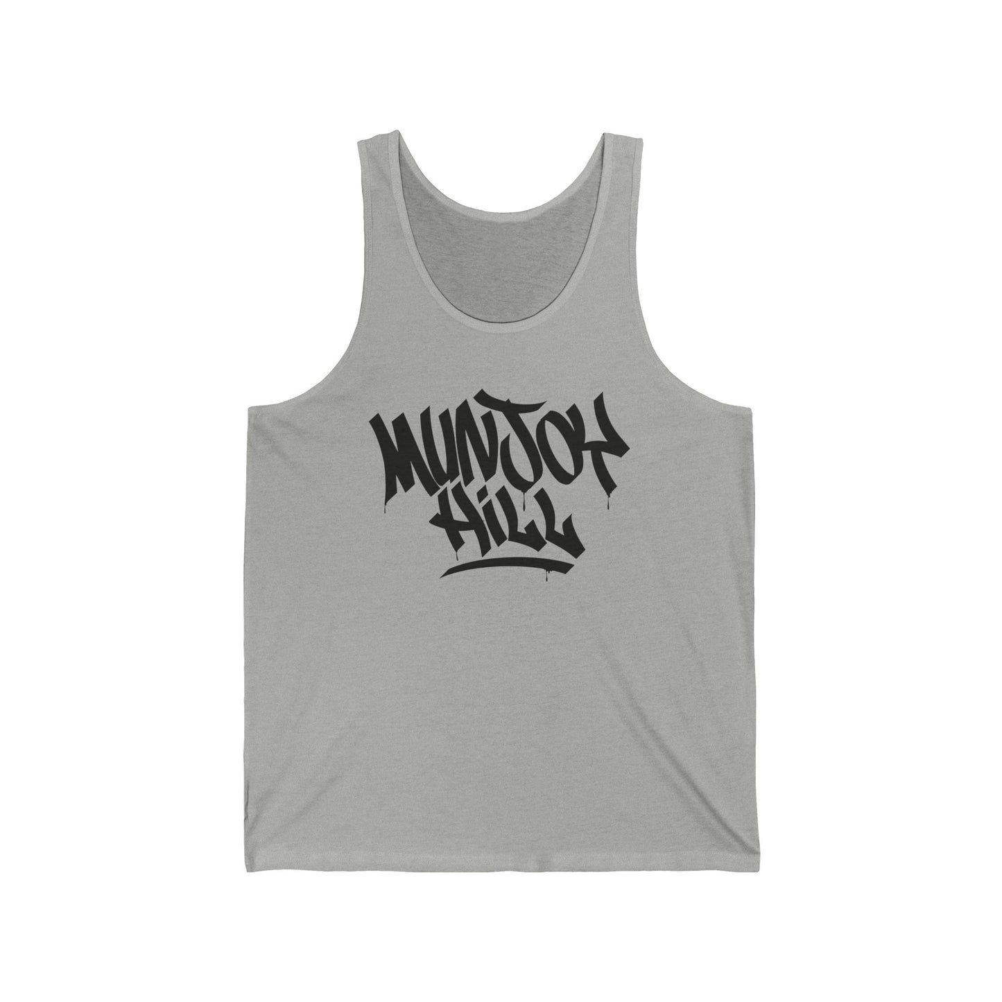 Unisex Munjoy Hill Black Letter Tank