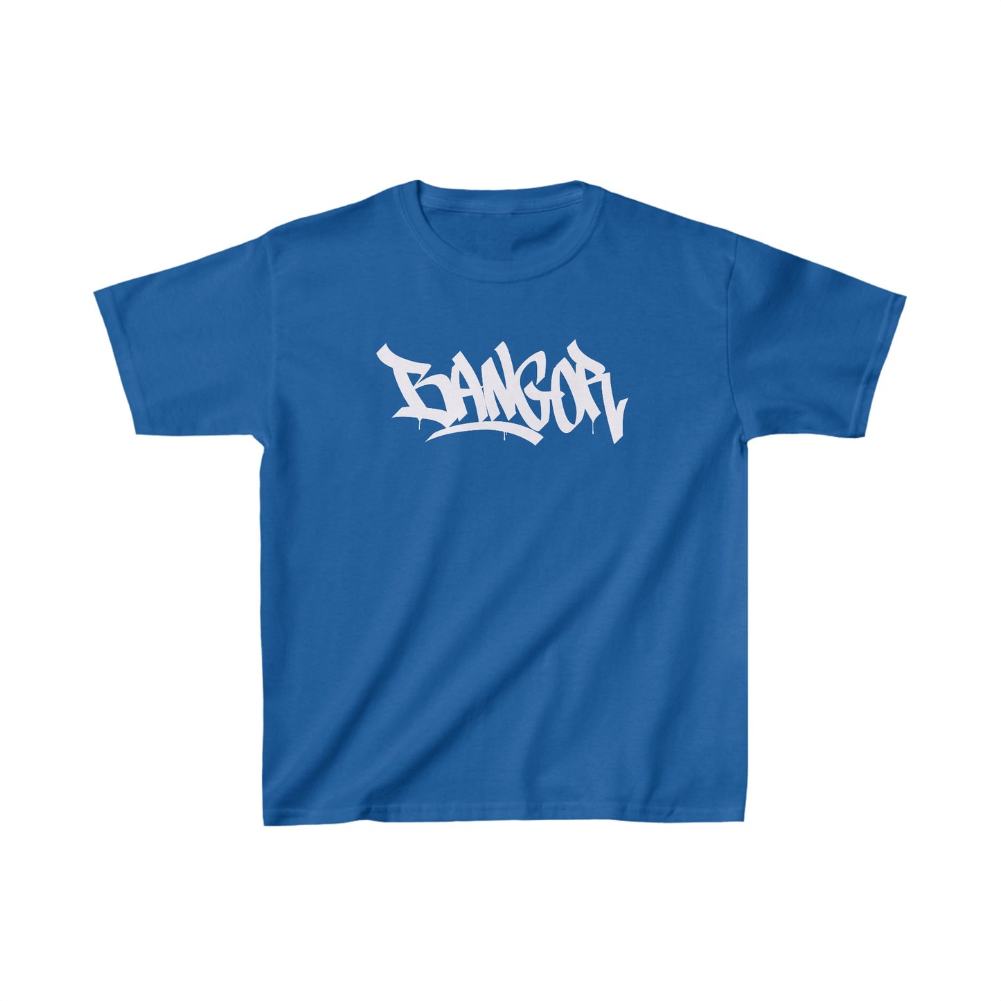 Kids Bangor White Letter T-Shirt