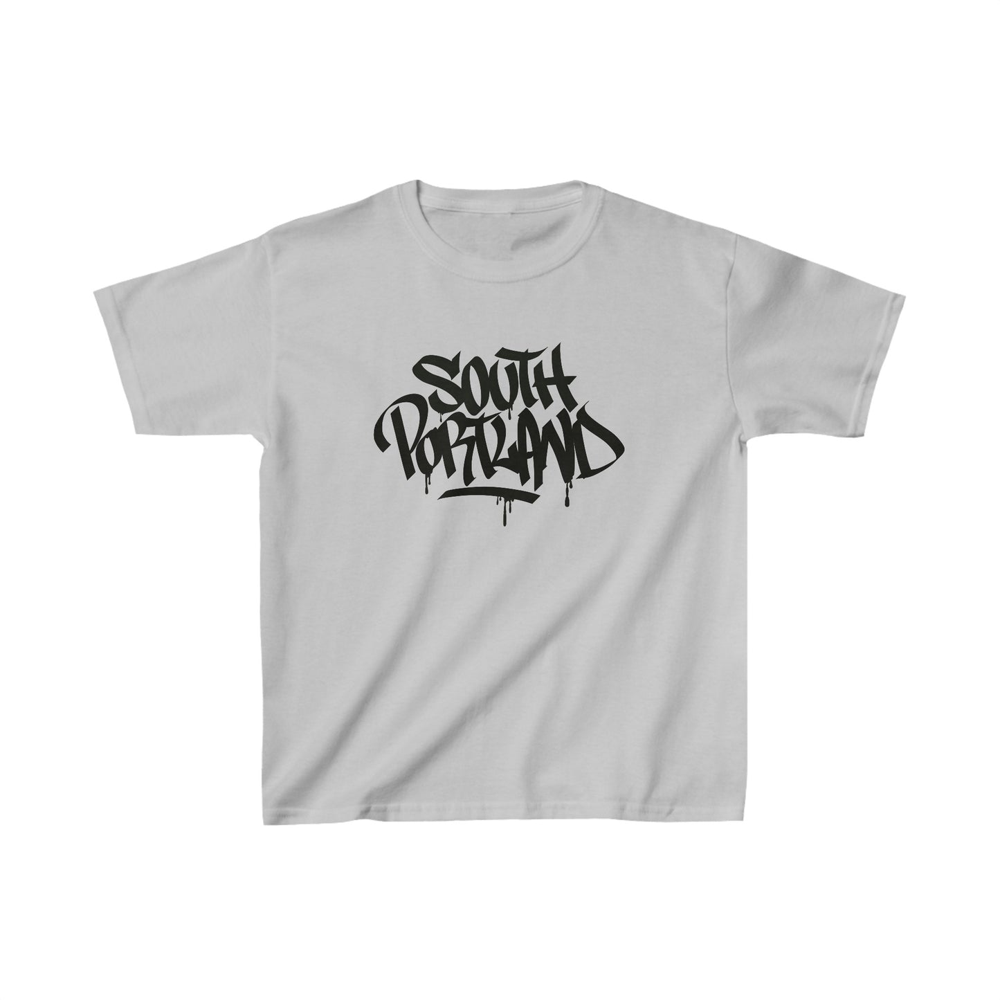 Kids South Portland Black Letter T-Shirt