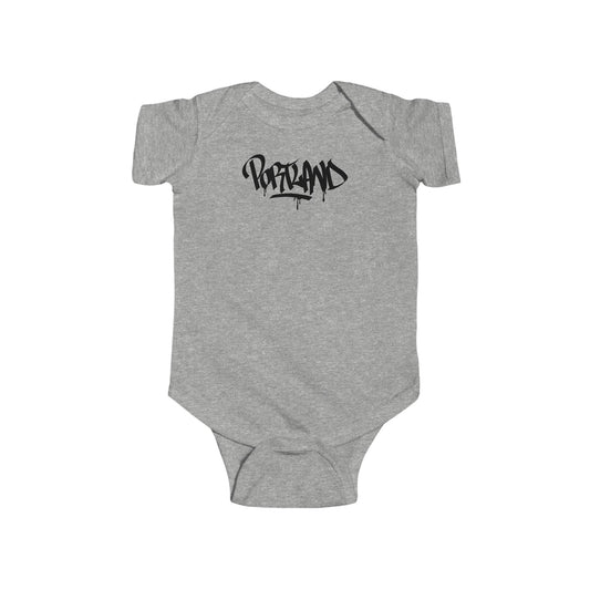 Infant Portland Black Letter Bodysuit