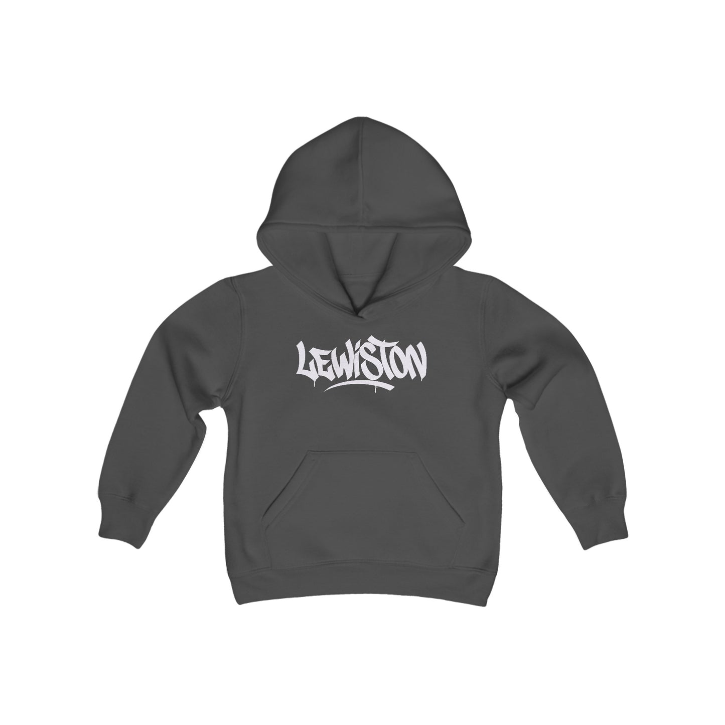 Kids Lewiston White Letter Hoodie