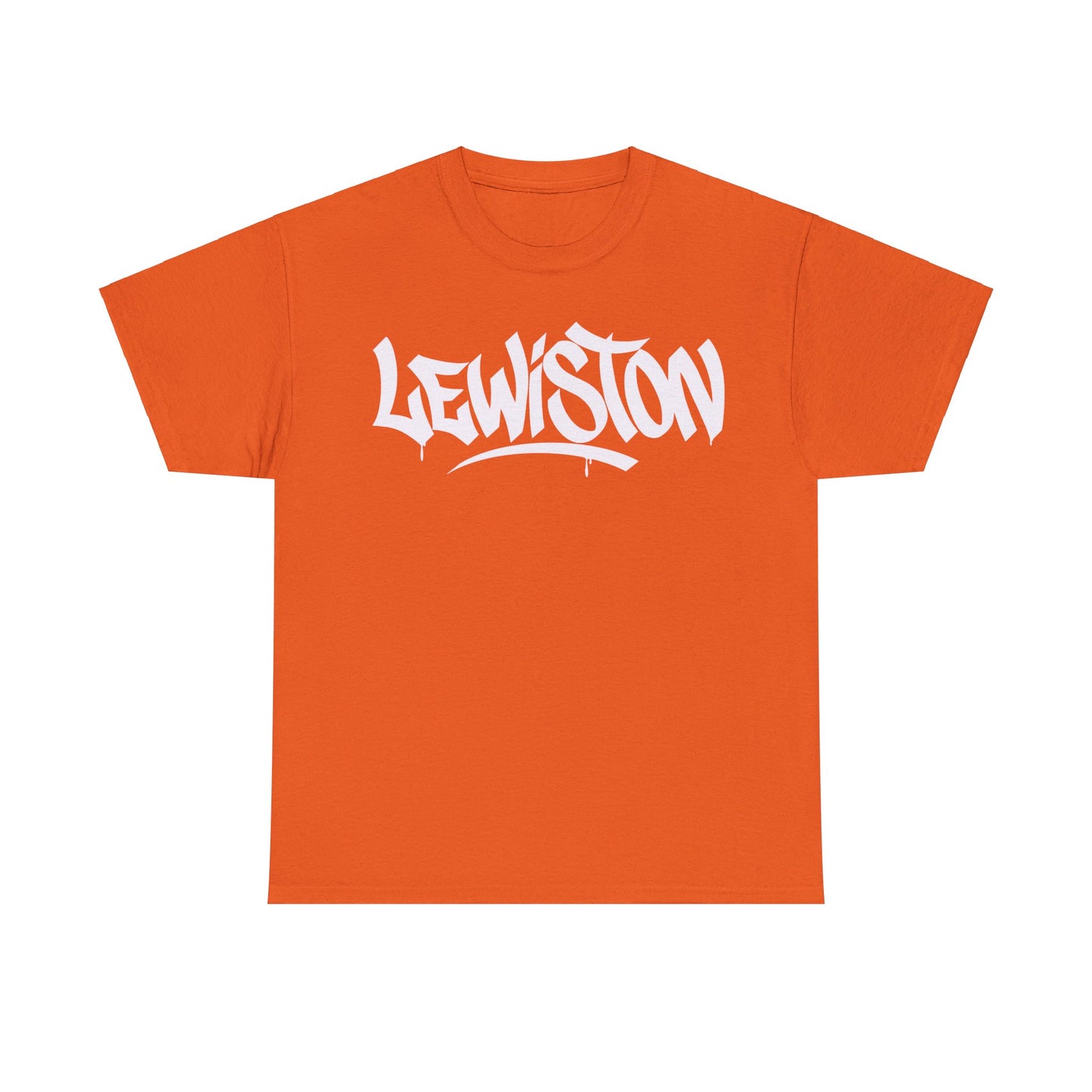 Lewiston White Letter T-Shirt