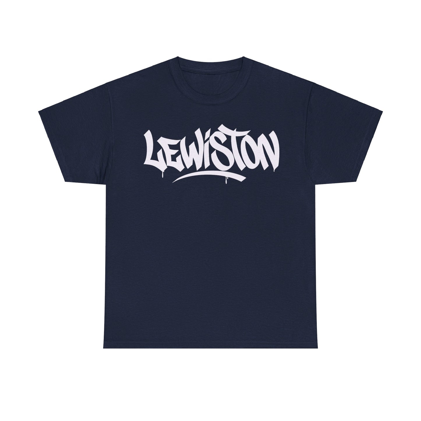 Lewiston White Letter T-Shirt