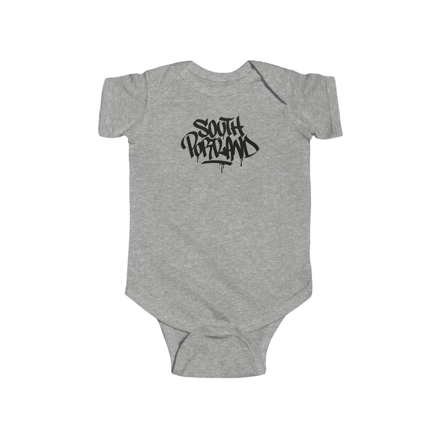 Infant South Portland Black Letter Bodysuit