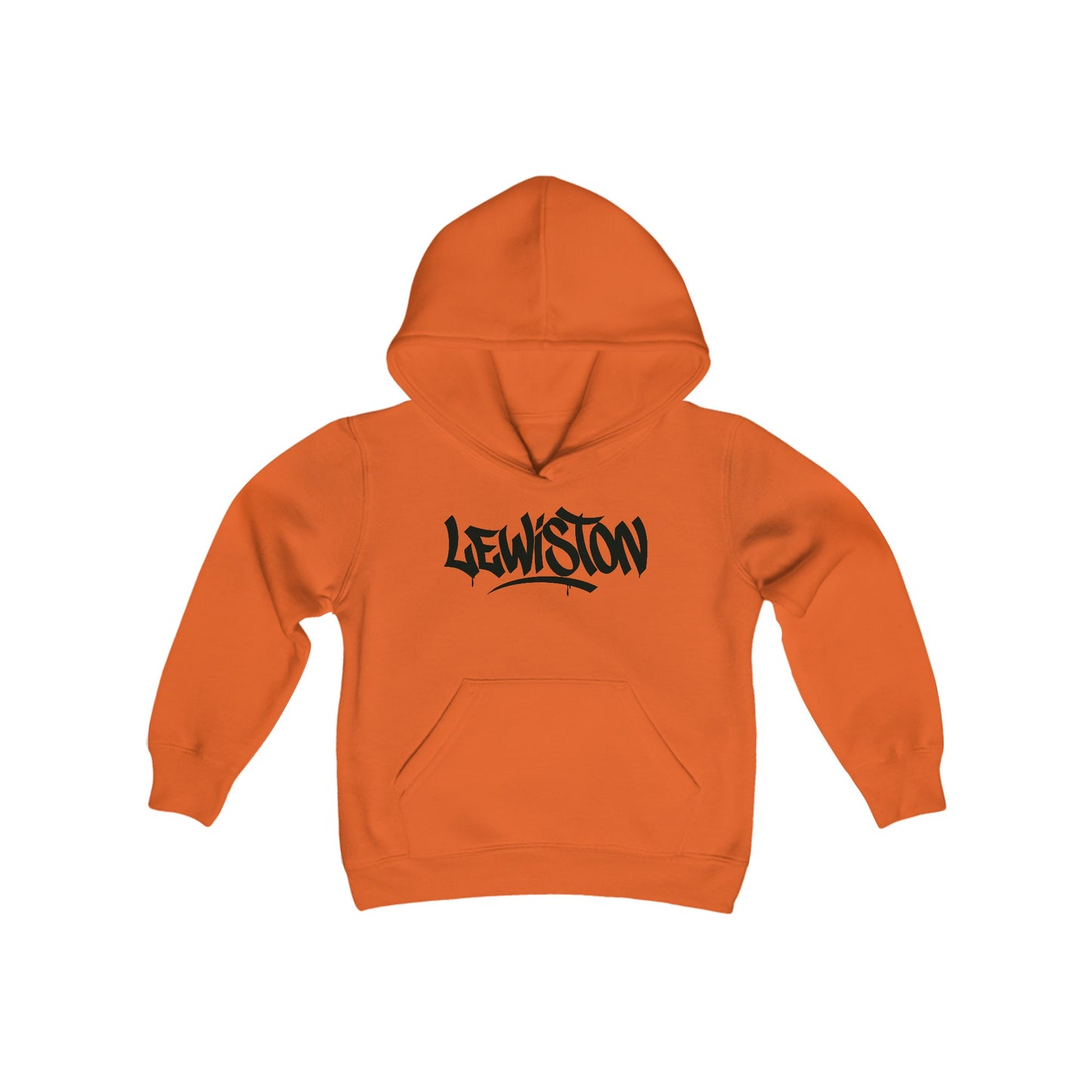 Kids Lewiston Black Letter Hoodie