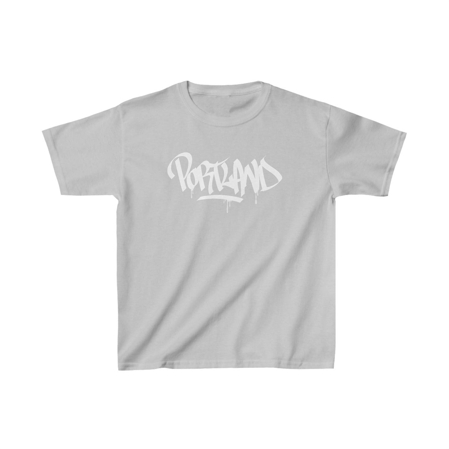 Kids Portland White Letter Shirt