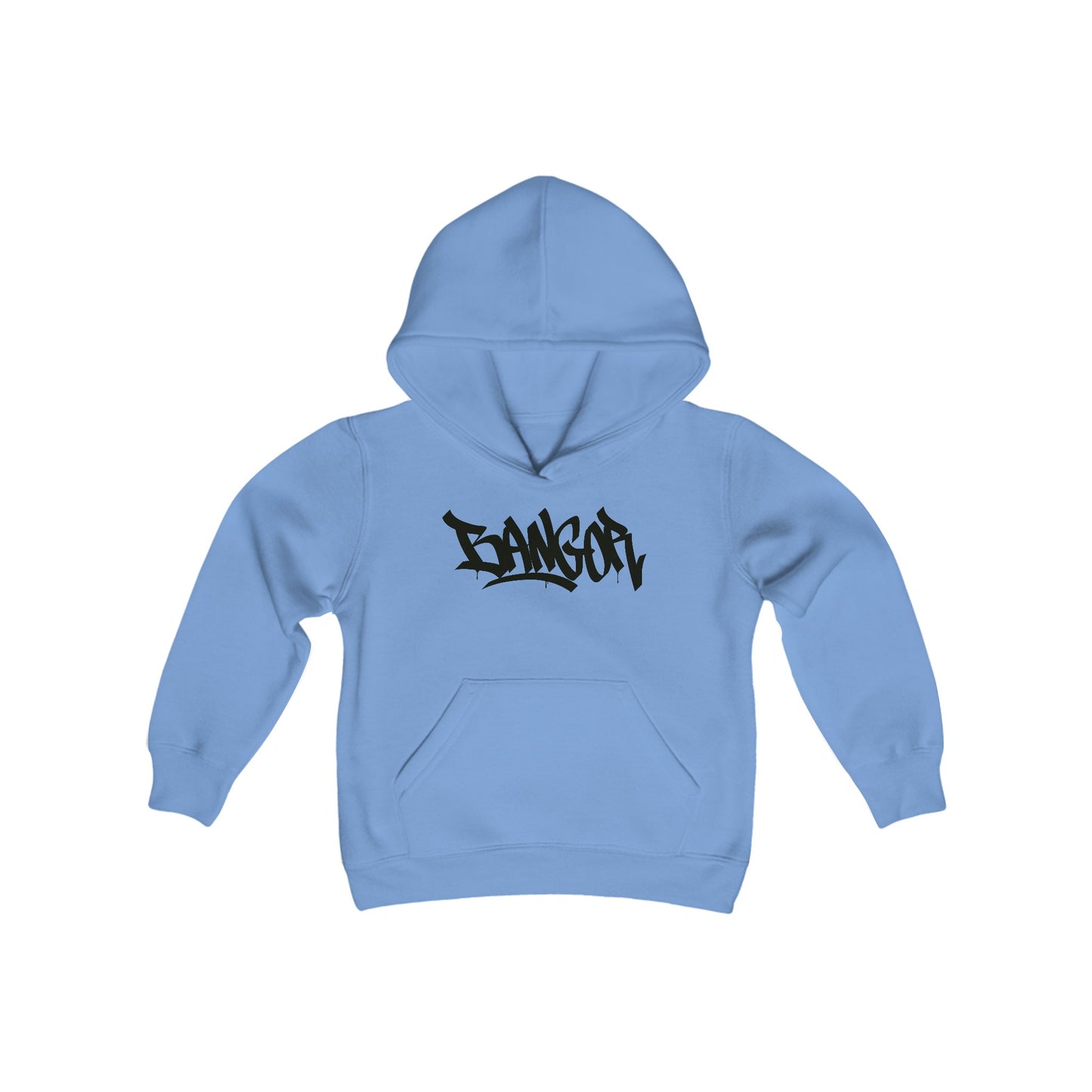 Kids Bangor Black Letter Hoodie