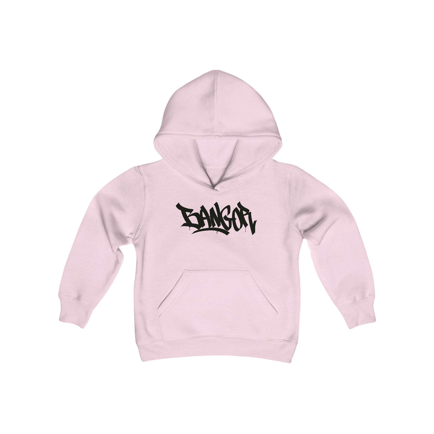 Kids Bangor Black Letter Hoodie