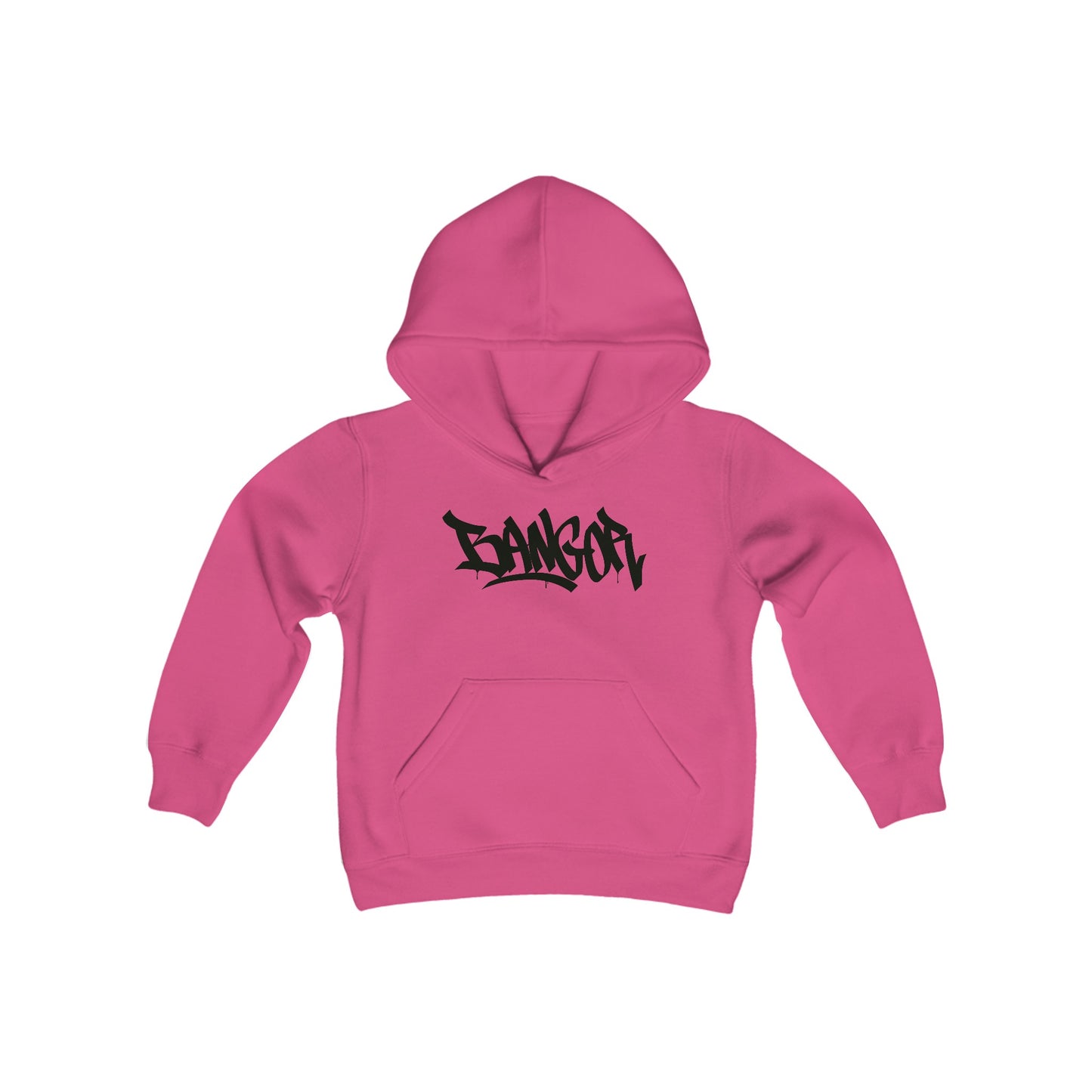 Kids Bangor Black Letter Hoodie