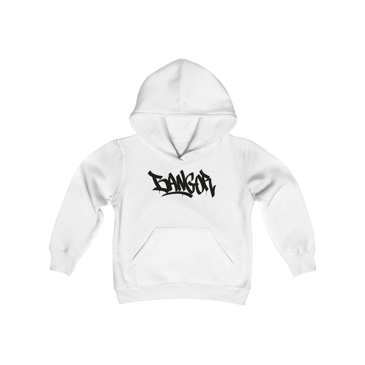 Kids Bangor Black Letter Hoodie