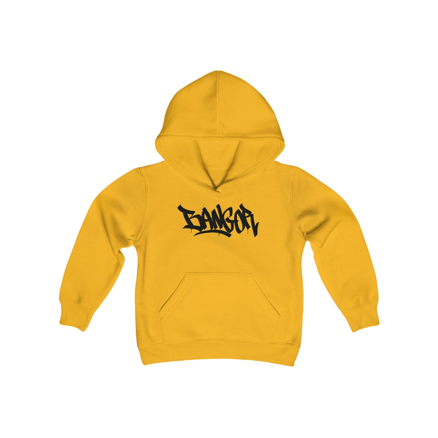 Kids Bangor Black Letter Hoodie