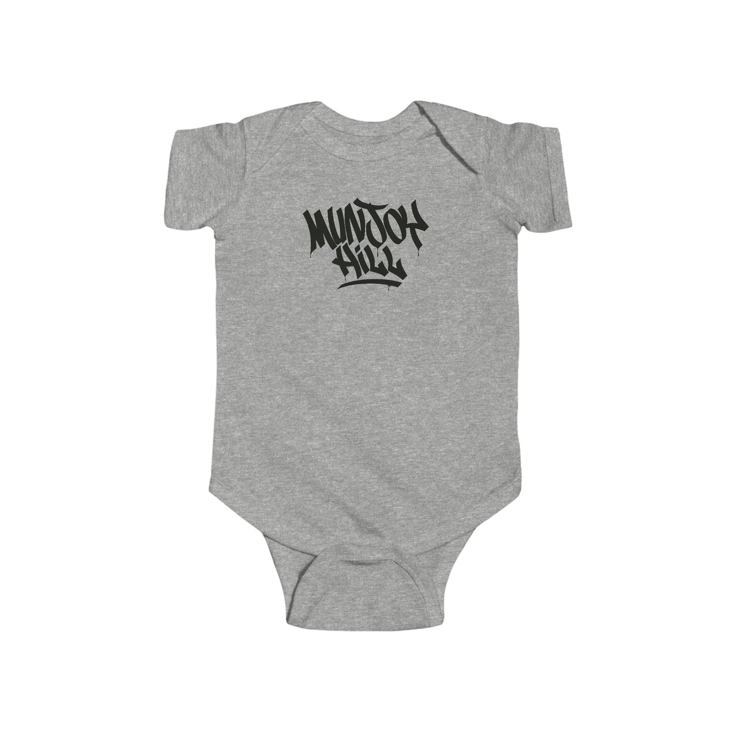 Infant Munjoy Hill Black Letter Bodysuit