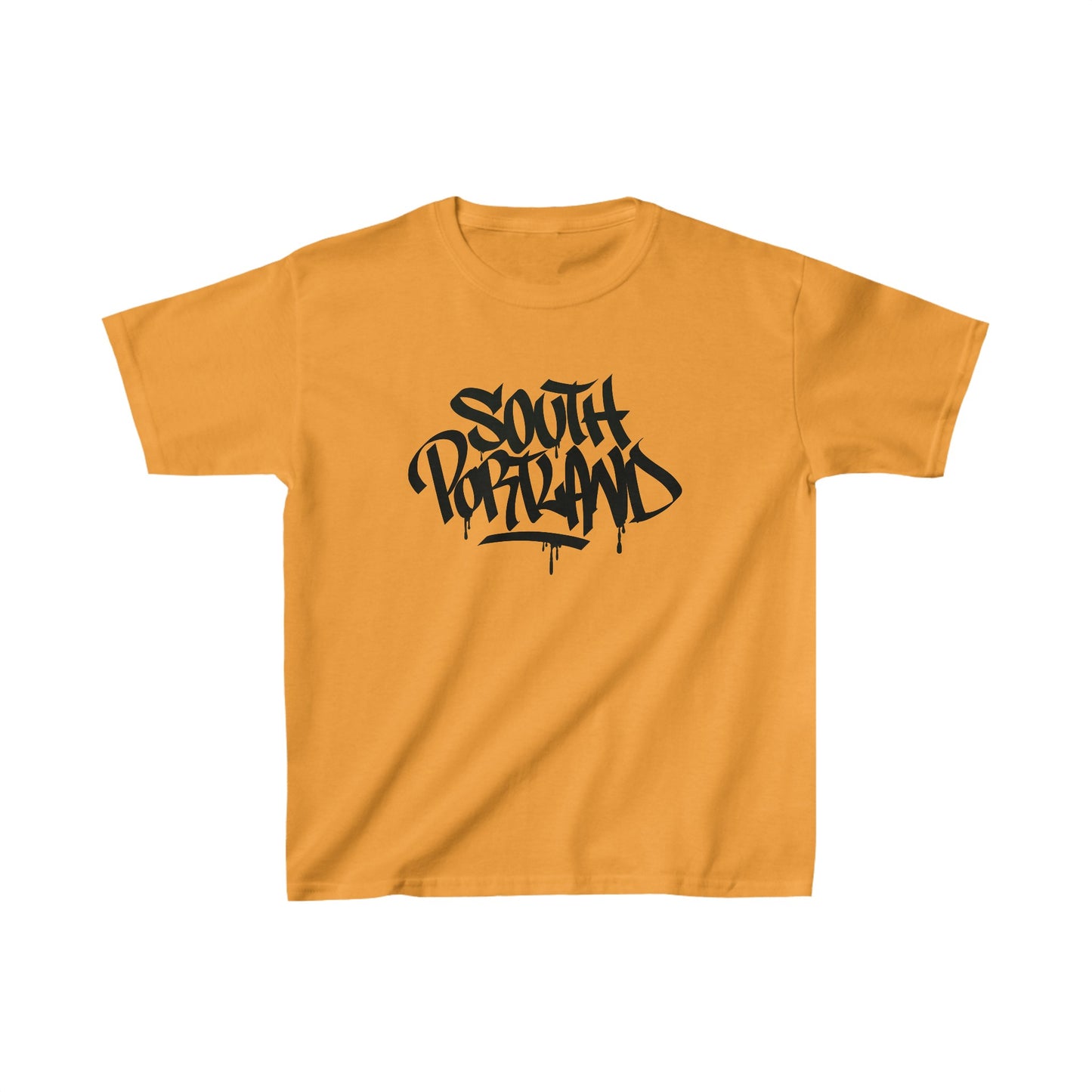 Kids South Portland Black Letter T-Shirt