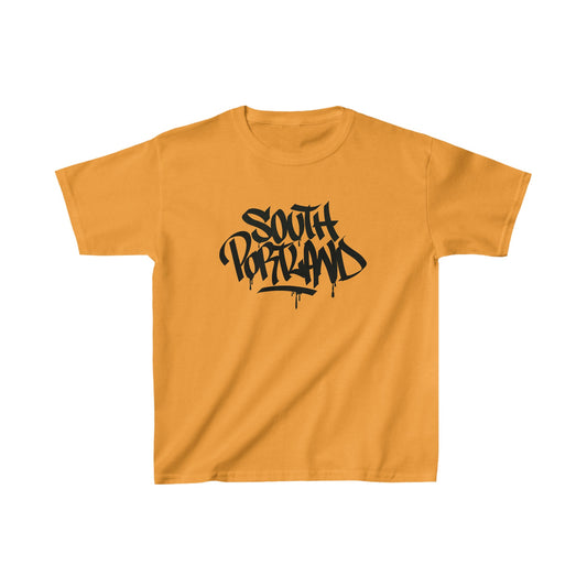 Kids South Portland Black Letter T-Shirt