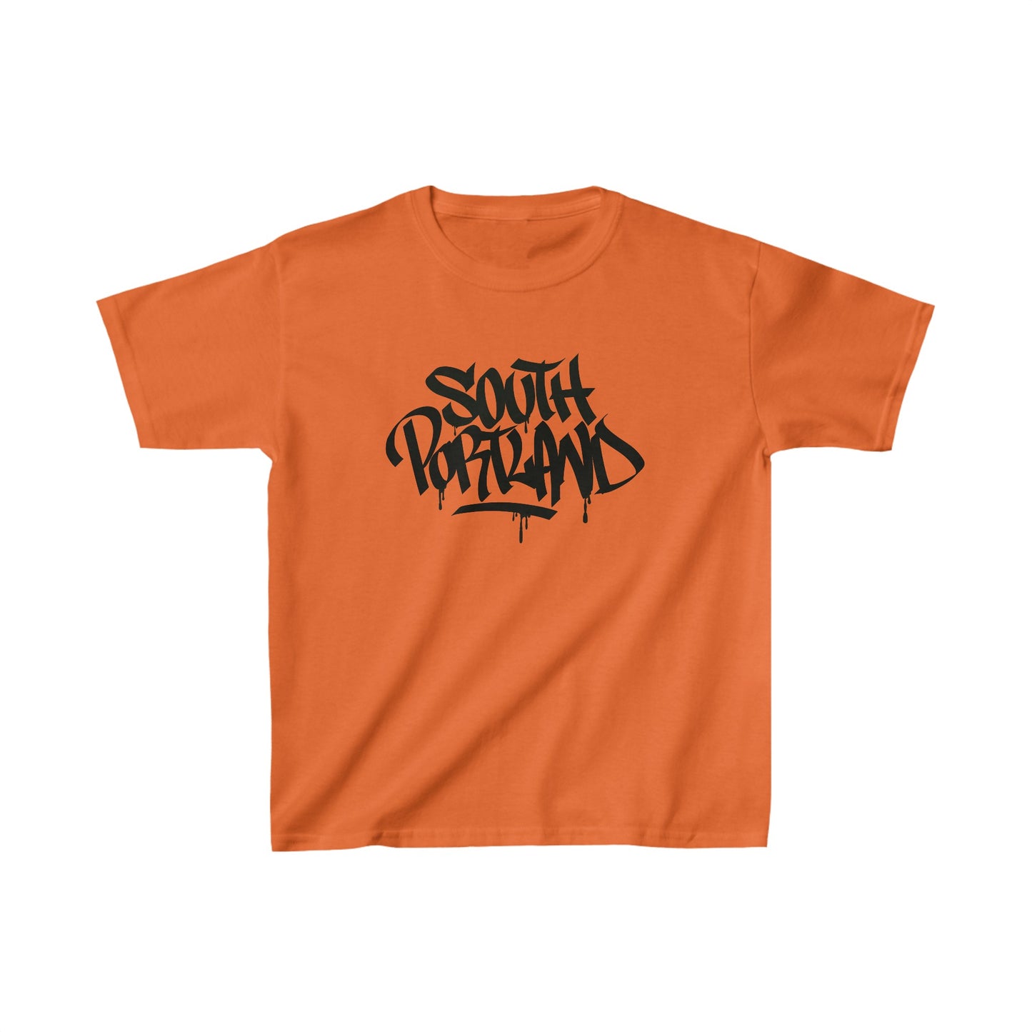 Kids South Portland Black Letter T-Shirt