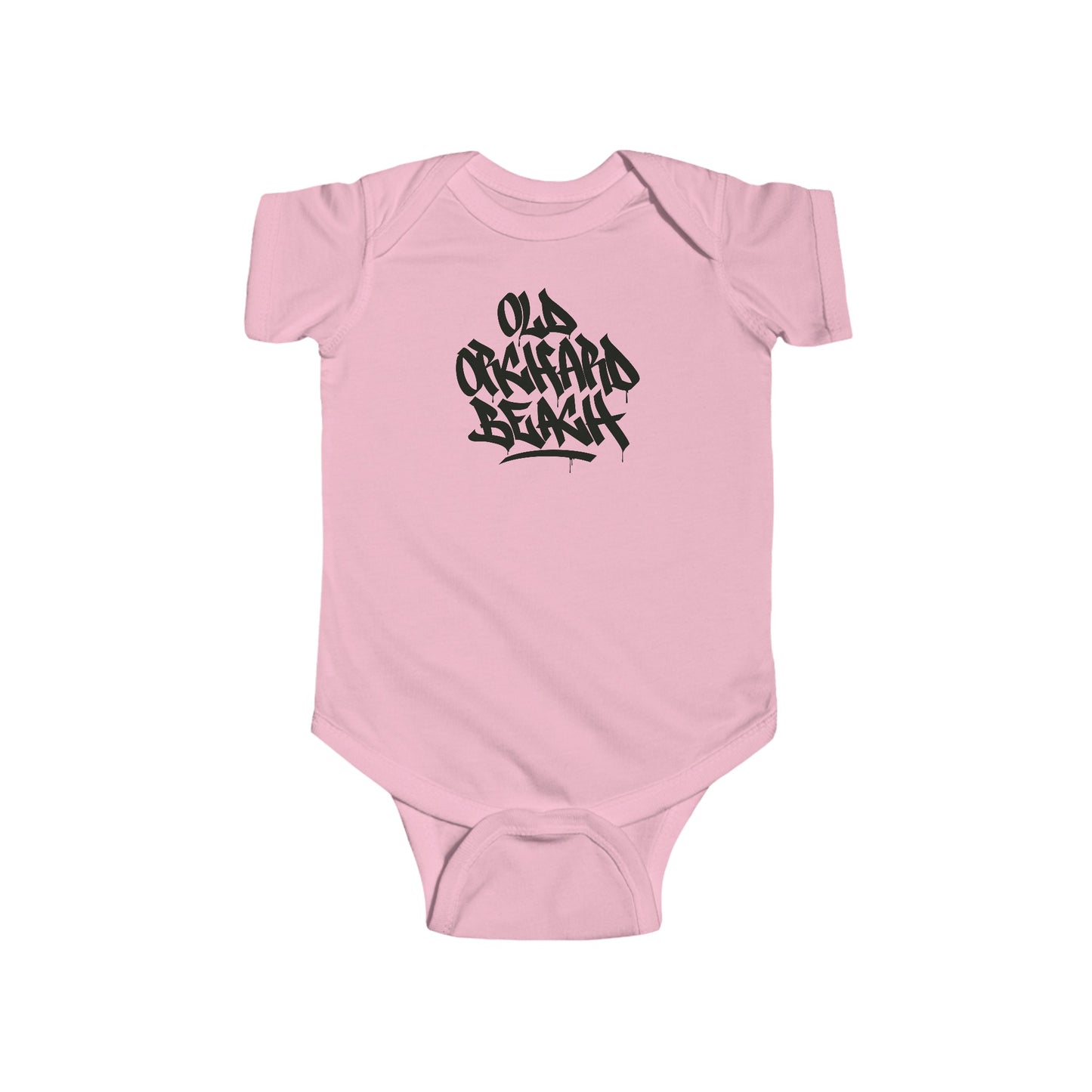 Infant Old Orchard Beach Black Letter Bodysuit