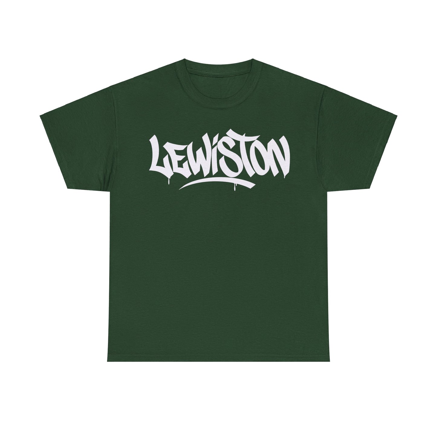 Lewiston White Letter T-Shirt