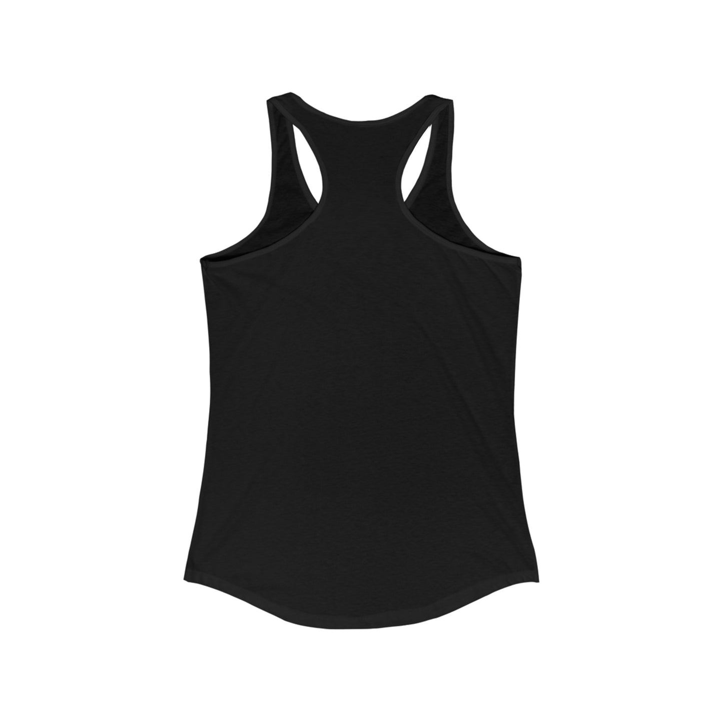 Women's Munjoy Hill White Letter Racerback Tank