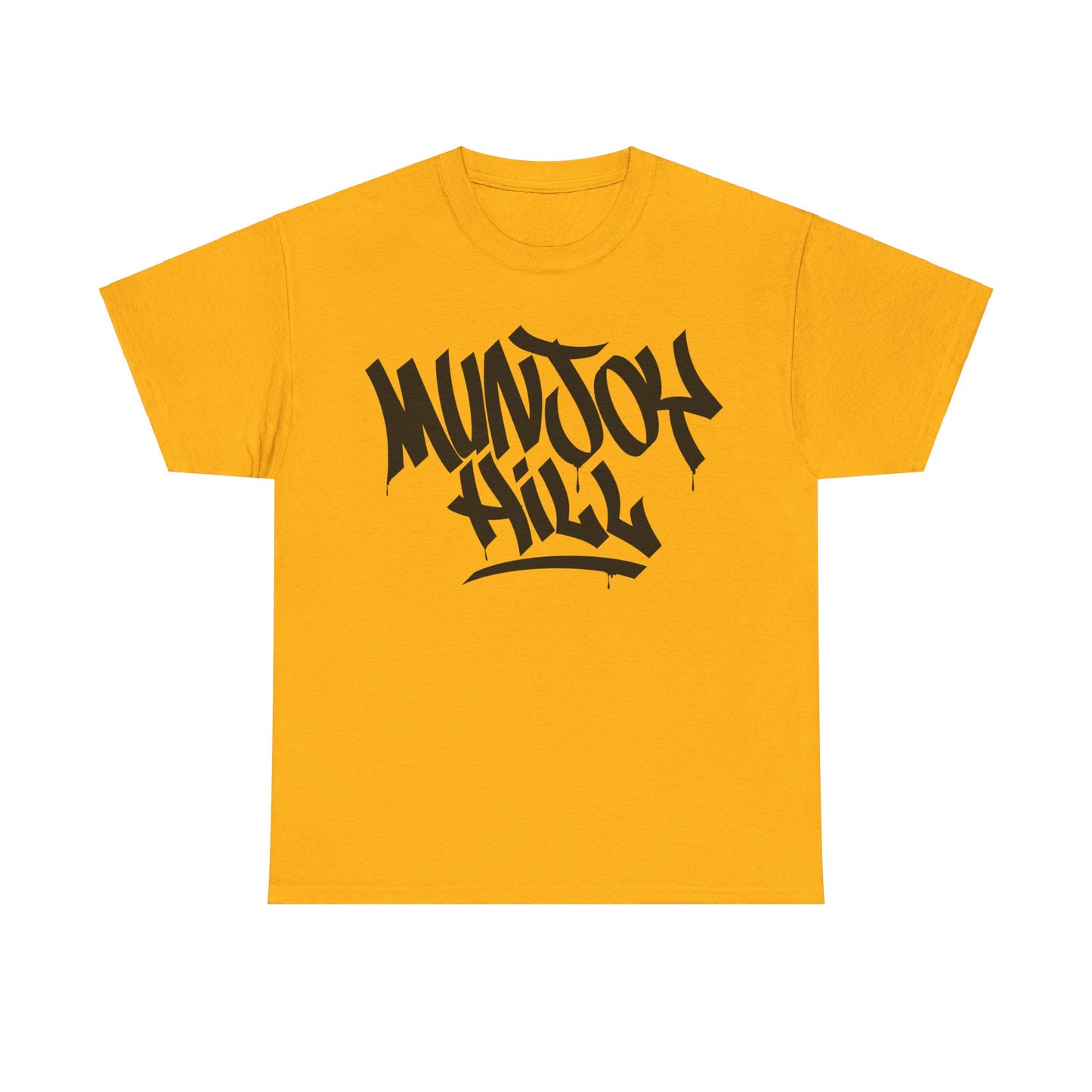 Munjoy Hill Black Letter T-Shirt